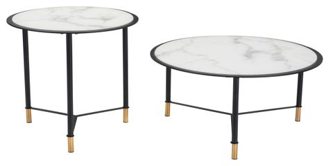 Set Of 2 Davis Coffee Tables Black & White - Contemporary - Coffee Table Sets - By Beyond Design ... within Beyond the Surface How the Davis Coffee Table Set Transforms Your Space